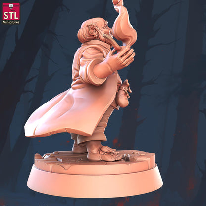 Hostel Owner - Halfling Hostel Set - Townsfolk NPCs - 32mm Scale - Unpainted Miniature for DnD, Pathfinder, Tabletop RPGs - STL Miniatures