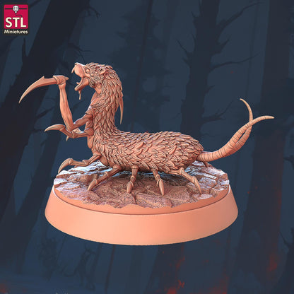 Amplipedes, Bug Monsters - 32mm Scale - Unpainted Miniature for DnD, Pathfinder, Tabletop RPGs - STL Miniatures