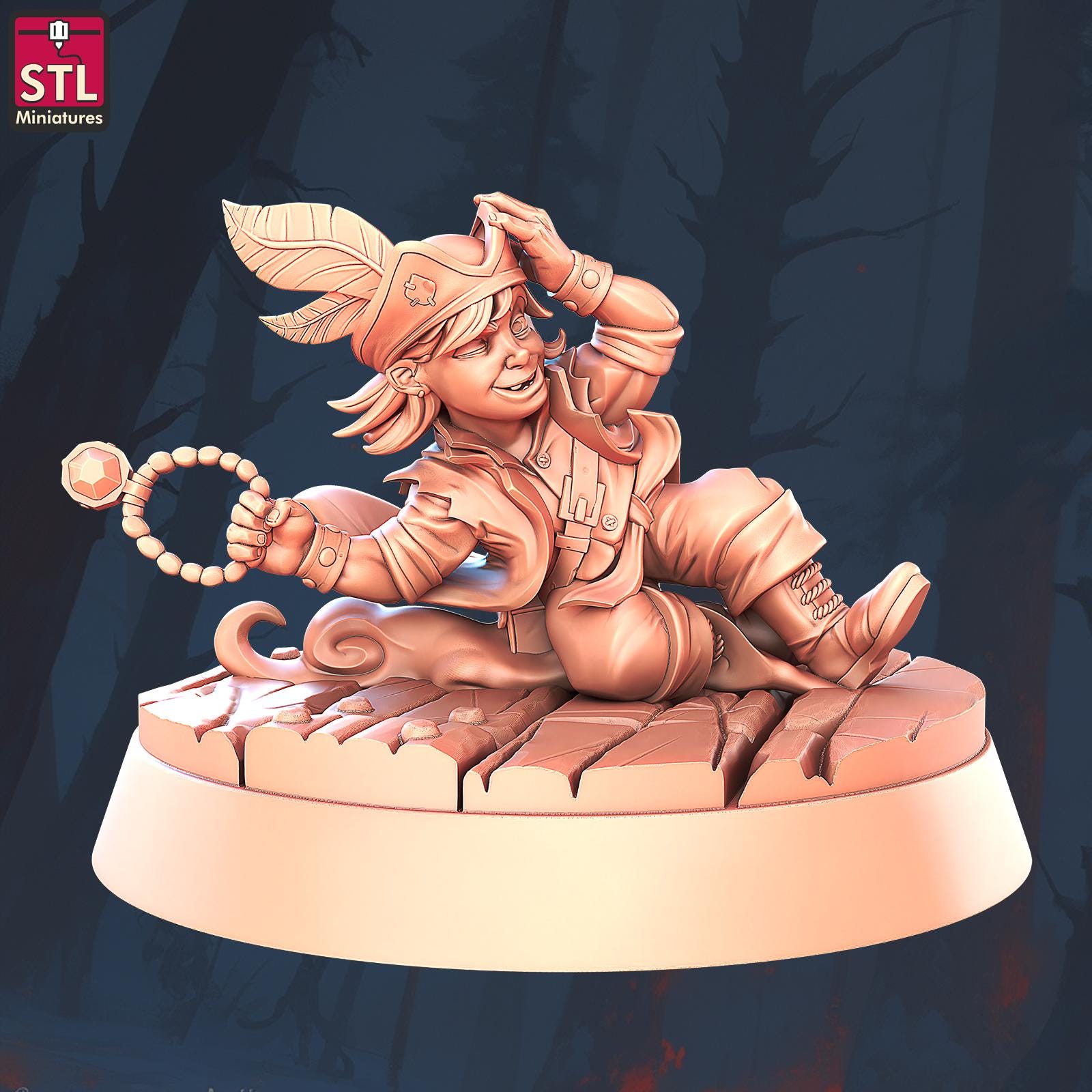 Pirate Harbor Set - Townsfolk NPCs - 32mm Scale - Unpainted Miniature for DnD, Pathfinder, Tabletop RPGs - STL Miniatures