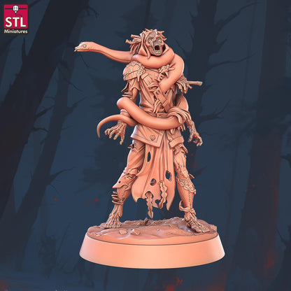 Swamp Zombies, Drowned Undead - 32mm Scale - Unpainted Miniature for DnD, Pathfinder, Tabletop RPGs - STL Miniatures