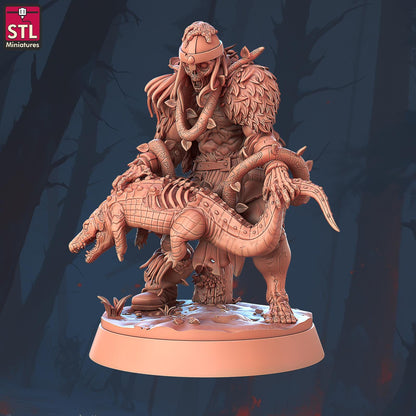 Swamp Zombies, Drowned Undead - 32mm Scale - Unpainted Miniature for DnD, Pathfinder, Tabletop RPGs - STL Miniatures