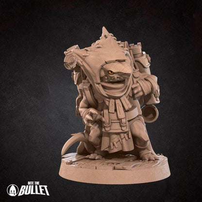 Kobold Witch - 32mm, 35mm Scale - Unpainted Miniature for DnD, Pathfinder, Tabletop RPGs - Bite the Bullet