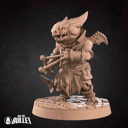 Kobold Marauder - 32mm, 35mm Scale - Unpainted Miniature for DnD, Pathfinder, Tabletop RPGs - Bite the Bullet