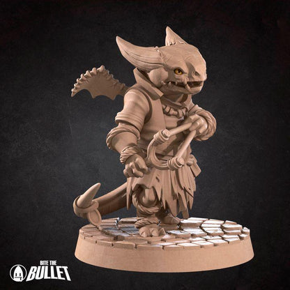 Kobold Marauder - 32mm, 35mm Scale - Unpainted Miniature for DnD, Pathfinder, Tabletop RPGs - Bite the Bullet