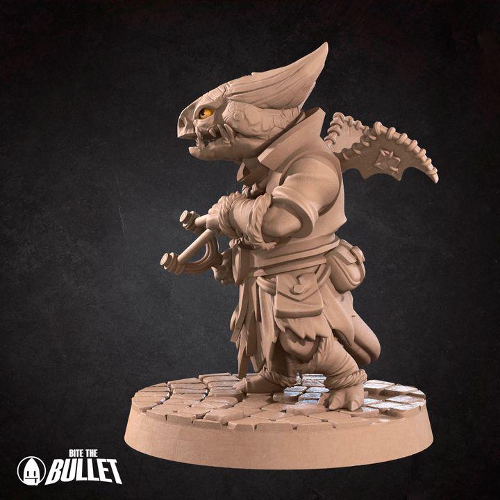 Kobold Marauder - 32mm, 35mm Scale - Unpainted Miniature for DnD, Pathfinder, Tabletop RPGs - Bite the Bullet