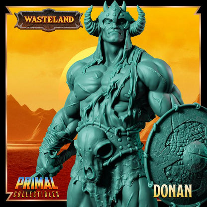 Human Gladiator, Donan - 28mm, 32mm, 75mm Scale - Unpainted Miniature for DnD, Pathfinder, Tabletop RPGs, and Dioramas - Primal Collectibles