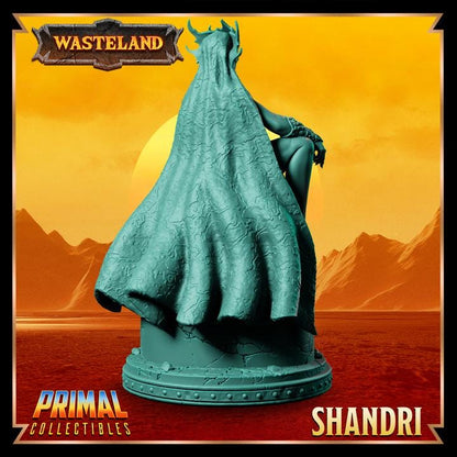 Sorcerer Queen, Shandri - 28mm, 32mm, 75mm Scale - Unpainted Miniature for DnD, Pathfinder, Tabletop RPGs & Dioramas - Primal Collectibles