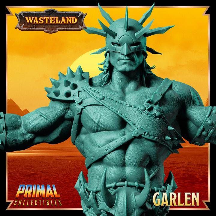 Psionist, Garlen - 28mm, 32mm, 75mm Scale - Unpainted Miniature for DnD, Pathfinder, Tabletop RPGs, and Dioramas - Primal Collectibles