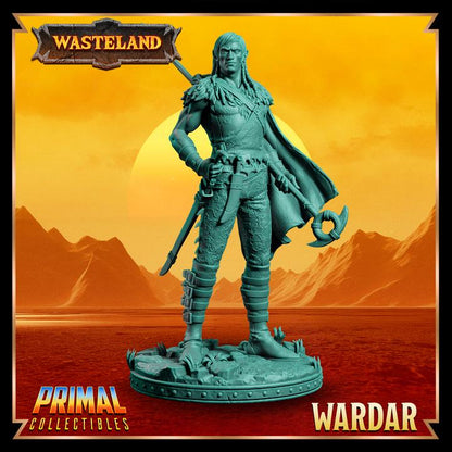 Elf Ranger, Wardar - 28mm, 32mm, 75mm Scale - Unpainted Miniature for DnD, Pathfinder, Tabletop RPGs &d Dioramas - Primal Collectibles