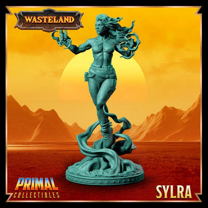 Human Witch, Syldra - 28mm, 32mm, 75mm Scale - Unpainted Miniature for DnD, Pathfinder, Tabletop RPGs &d Dioramas - Primal Collectibles
