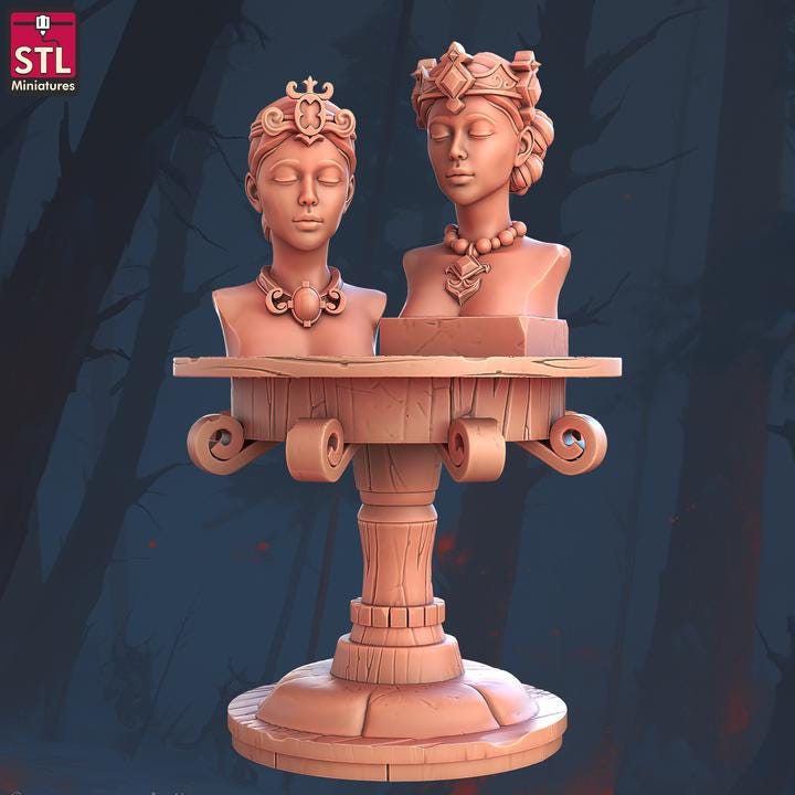 Jewel Crafters - Townsfolk NPCs - 32mm Scale - Unpainted Miniature for DnD, Pathfinder, Tabletop RPGs - STL Miniatures