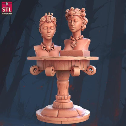 Jewel Crafters - Townsfolk NPCs - 32mm Scale - Unpainted Miniature for DnD, Pathfinder, Tabletop RPGs - STL Miniatures