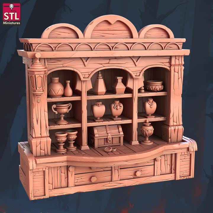 Jewel Crafters - Townsfolk NPCs - 32mm Scale - Unpainted Miniature for DnD, Pathfinder, Tabletop RPGs - STL Miniatures