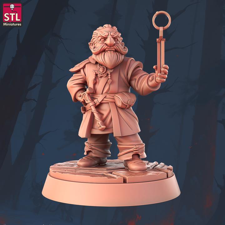 Jewel Crafters - Townsfolk NPCs - 32mm Scale - Unpainted Miniature for DnD, Pathfinder, Tabletop RPGs - STL Miniatures