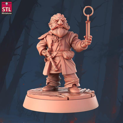 Jewel Crafters - Townsfolk NPCs - 32mm Scale - Unpainted Miniature for DnD, Pathfinder, Tabletop RPGs - STL Miniatures