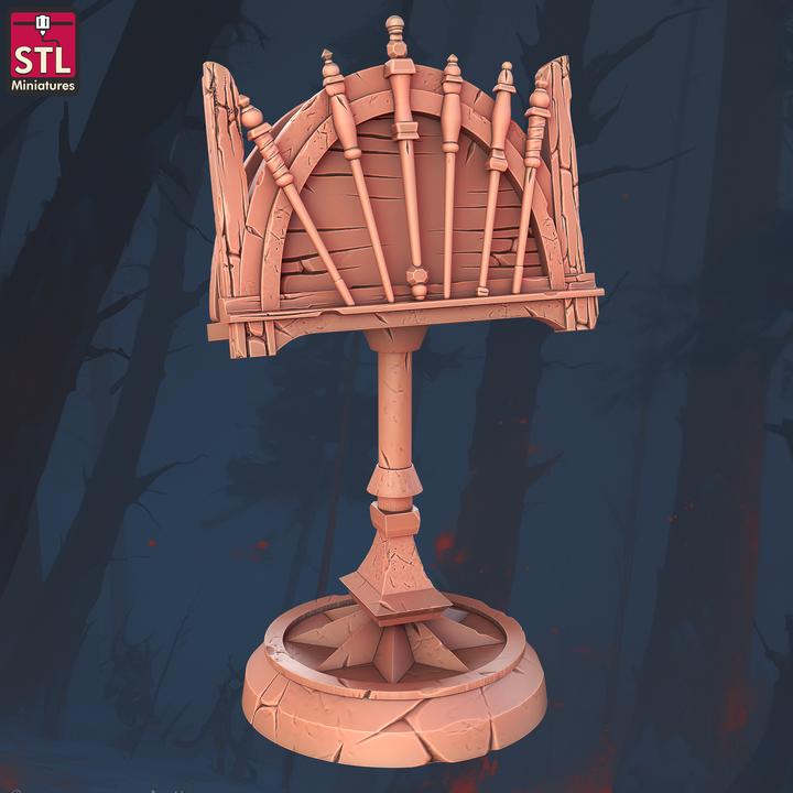 Staff Crafters - Townsfolk NPCs - 32mm Scale - Unpainted Miniature for DnD, Pathfinder, Tabletop RPGs - STL Miniatures