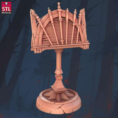 Staff Crafters - Townsfolk NPCs - 32mm Scale - Unpainted Miniature for DnD, Pathfinder, Tabletop RPGs - STL Miniatures