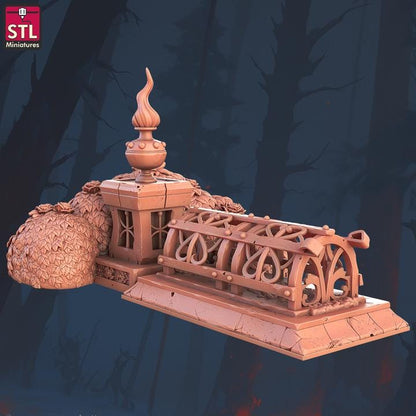 Grave Robber Set - Townsfolk NPCs - 32mm Scale - Unpainted Miniature for DnD, Pathfinder, Tabletop RPGs - STL Miniatures