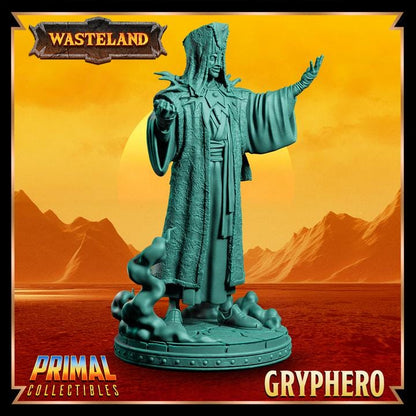 Templar, Gryphero - 28mm, 32mm, 75mm Scale - Unpainted Miniature for DnD, Pathfinder, Tabletop RPGs &d Dioramas - Primal Collectibles