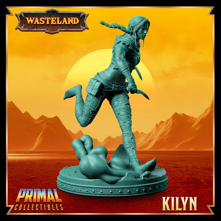 Female Elf Rogue, Kilyn - 28mm, 32mm, 75mm Scale - Unpainted Miniature for DnD, Pathfinder, Tabletop RPGs &d Dioramas - Primal Collectibles