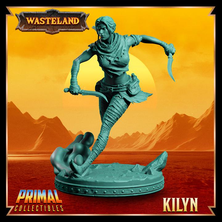 Female Elf Rogue, Kilyn - 28mm, 32mm, 75mm Scale - Unpainted Miniature for DnD, Pathfinder, Tabletop RPGs &d Dioramas - Primal Collectibles