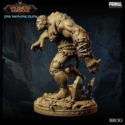 Flesh Golem, Brog - Uncharted Kingdoms - 28mm, 32mm Scale - Unpainted Miniature for DnD, Pathfinder, Tabletop RPGs &d Dioramas