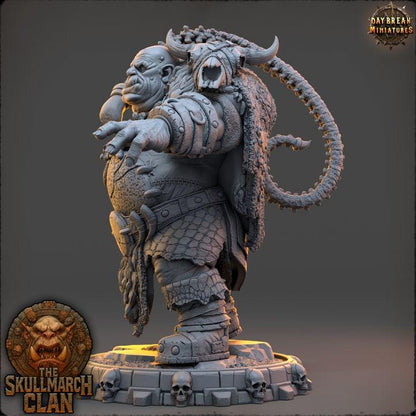 Dregmarw Thornlash - The Skullmarch Clan - 32mm Scale - Unpainted Miniature for DnD, Pathfinder, Tabletop RPGs - Daybreak Miniatures
