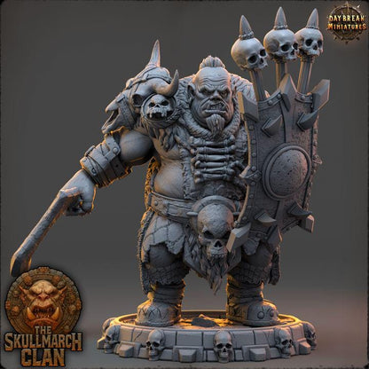 Vorg Chaincutter - The Skullmarch Clan - 32mm Scale - Unpainted Miniature for DnD, Pathfinder, Tabletop RPGs - Daybreak Miniatures