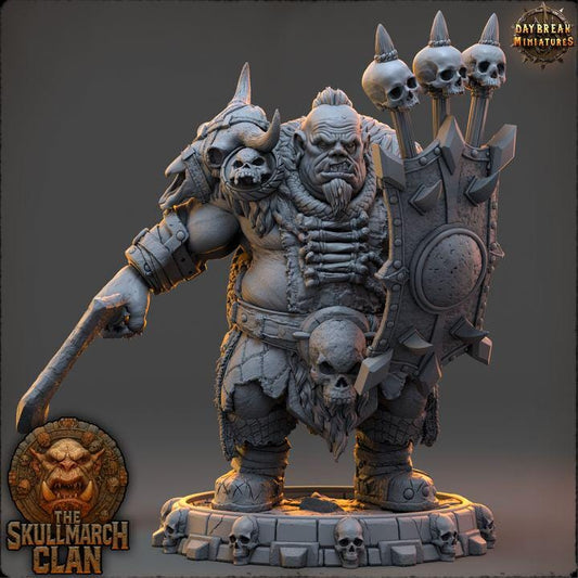Vorg Chaincutter - The Skullmarch Clan - 32mm Scale - Unpainted Miniature for DnD, Pathfinder, Tabletop RPGs - Daybreak Miniatures