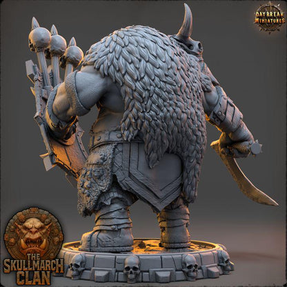 Vorg Chaincutter - The Skullmarch Clan - 32mm Scale - Unpainted Miniature for DnD, Pathfinder, Tabletop RPGs - Daybreak Miniatures