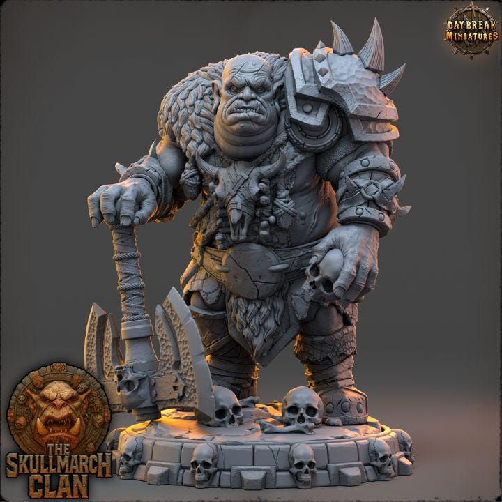 Zurgan Tallykeeper - The Skullmarch Clan - Unpainted Miniature