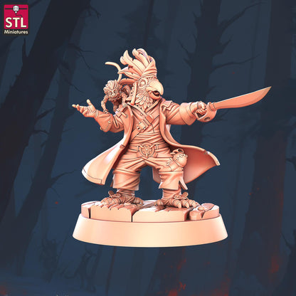 Pirate Harbor Set - Townsfolk NPCs - 32mm Scale - Unpainted Miniature for DnD, Pathfinder, Tabletop RPGs - STL Miniatures