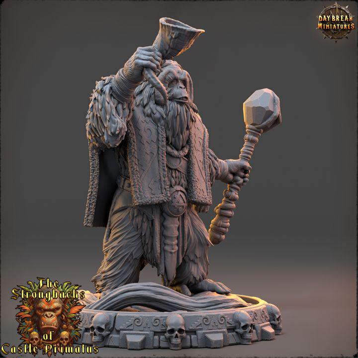 Urak Vaelor, Strongbacks of Castle Primatus - 32mm Scale - Unpainted Miniature for DnD, Pathfinder, Tabletop RPGs - Daybreak Miniatures