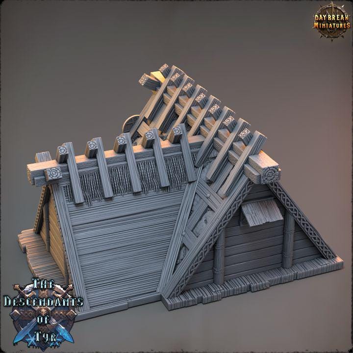 Master Edric's Laboratory, Descendants of Tyr Set - 32mm Scale Unpainted Miniature for DnD, Pathfinder, Tabletop RPGs - Daybreak Miniatures