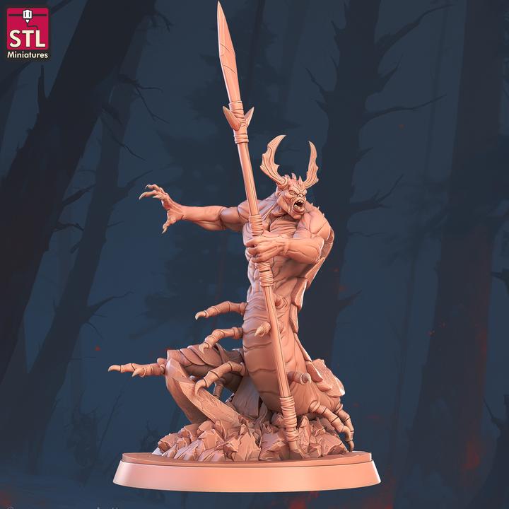 Chilopendras, Bug Monsters - 32mm Scale - Unpainted Miniature for DnD, Pathfinder, Tabletop RPGs - STL Miniatures