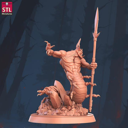 Chilopendras, Bug Monsters - 32mm Scale - Unpainted Miniature for DnD, Pathfinder, Tabletop RPGs - STL Miniatures