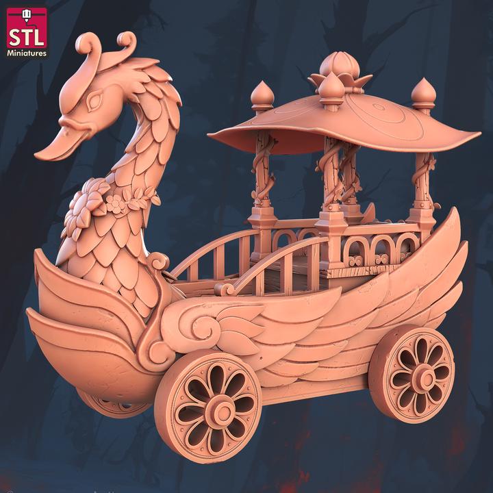 Parade Float - Town Festival Set - 32mm Scale - Unpainted Miniature for DnD, Pathfinder, Tabletop RPGs - STL Miniatures