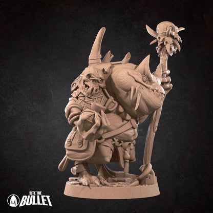 Slaad Adventurer - 32mm, 35mm Scale - Unpainted Miniature for DnD, Pathfinder, Tabletop RPGs - Bite the Bullet