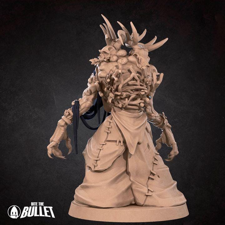 Annis Hag - 32mm, 35mm Scale - Unpainted Miniature for DnD, Pathfinder, Tabletop RPGs - Bite the Bullet