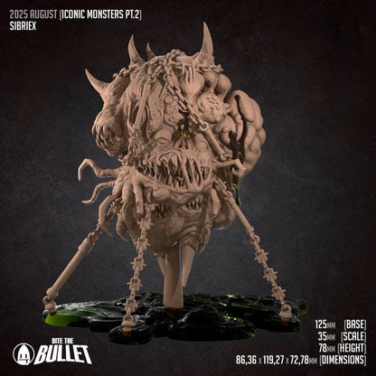 Sibriex - 32mm, 35mm Scale - Unpainted Miniature for DnD, Pathfinder, Tabletop RPGs - Bite the Bullet