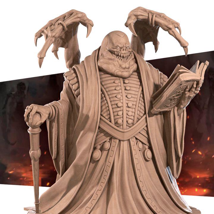 Amnizu - 32mm, 35mm Scale - Unpainted Miniature for DnD, Pathfinder, Tabletop RPGs - Bite the Bullet