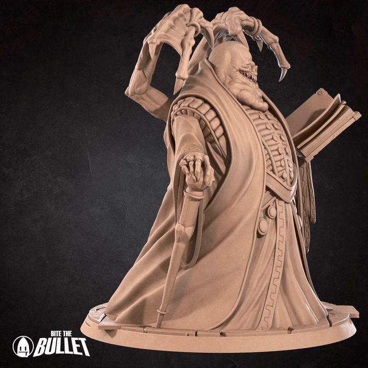 Amnizu - 32mm, 35mm Scale - Unpainted Miniature for DnD, Pathfinder, Tabletop RPGs - Bite the Bullet