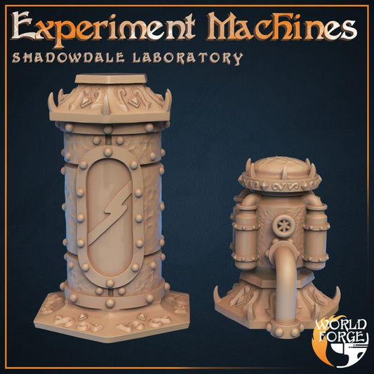 Experiment Machines - Evil Laboratory - 32mm Scale - Unpainted Miniature for DnD, Pathfinder, Tabletop RPGs, Dioramas - World Forge