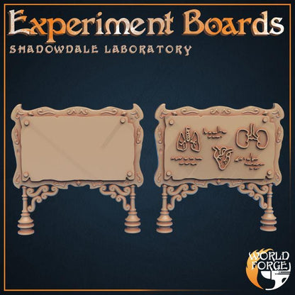 Experiment Boards - Shadowdale Evil Laboratory - 32mm Scale - Unpainted Miniature for DnD, Pathfinder, Tabletop RPGs, Dioramas - World Forge