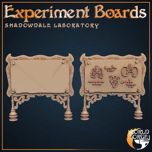 Experiment Boards - Shadowdale Evil Laboratory - 32mm Scale - Unpainted Miniature for DnD, Pathfinder, Tabletop RPGs, Dioramas - World Forge