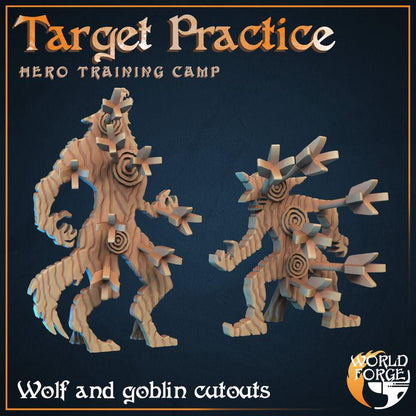 Training Targets - Training Camp - 32mm Scale - Unpainted Miniature for DnD, Pathfinder, Tabletop RPGs, and Dioramas - World Forge