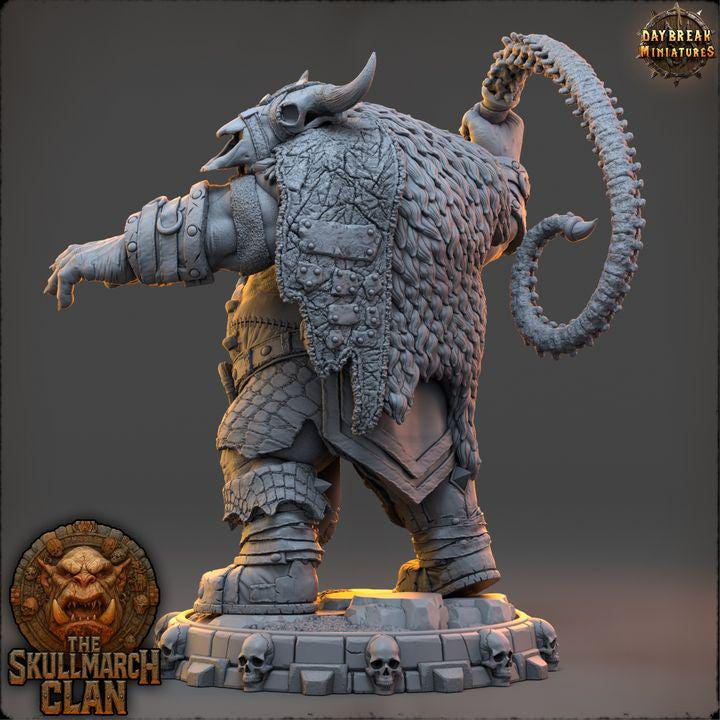 Dregmarw Thornlash - The Skullmarch Clan - 32mm Scale - Unpainted Miniature for DnD, Pathfinder, Tabletop RPGs - Daybreak Miniatures