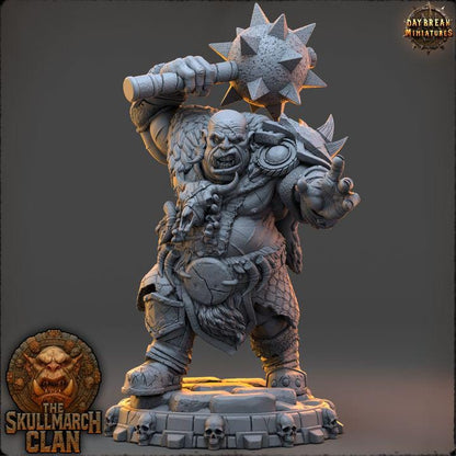 Marnok Cursebearer - The Skullmarch Clan - 32mm Scale - Unpainted Miniature for DnD, Pathfinder, Tabletop RPGs - Daybreak Miniatures