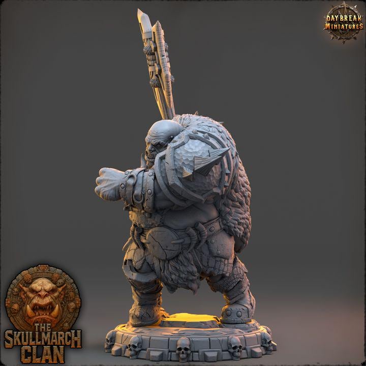 Urgan Lastfire - The Skullmarch Clan - 32mm Scale - Unpainted Miniature for DnD, Pathfinder, Tabletop RPGs - Daybreak Miniatures