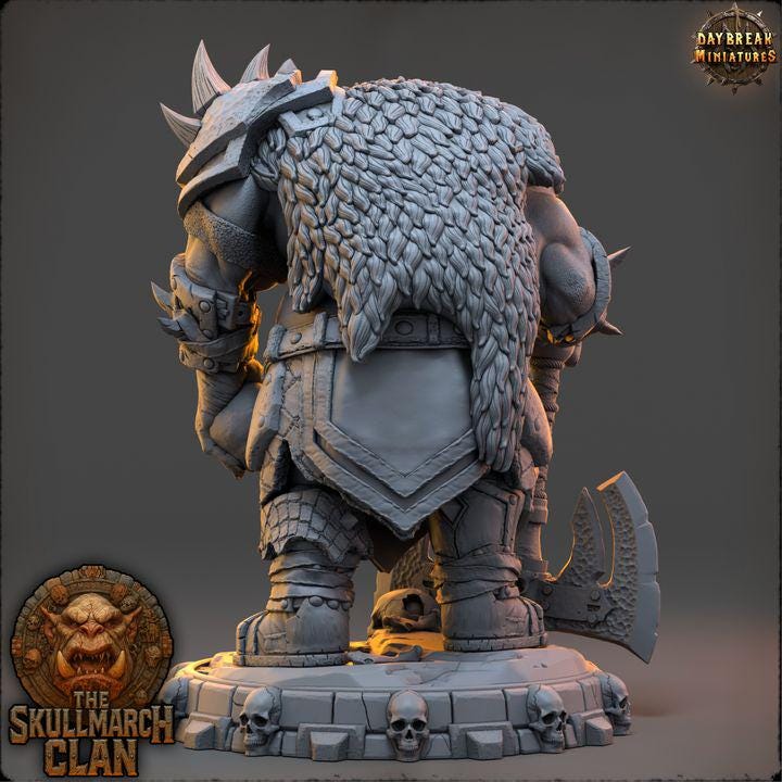 Zurgan Tallykeeper - The Skullmarch Clan - Unpainted Miniature